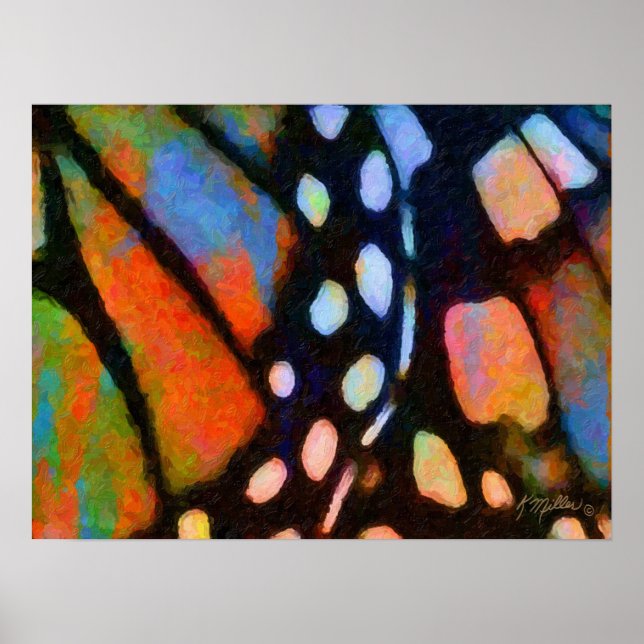 Poster Papillon monarque (Devant)