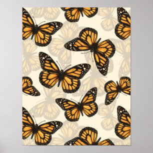 Poster Papillon monarque