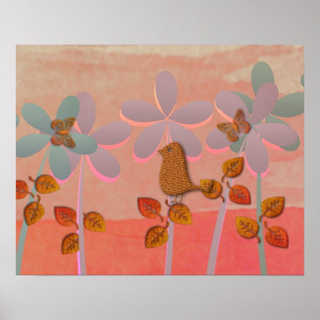 Poster Papillon mou (Devant)