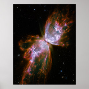 Poster Papillon / Nébuleuse du bogue (télescope Hubble)