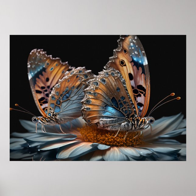 Poster papillon-papillon (Devant)