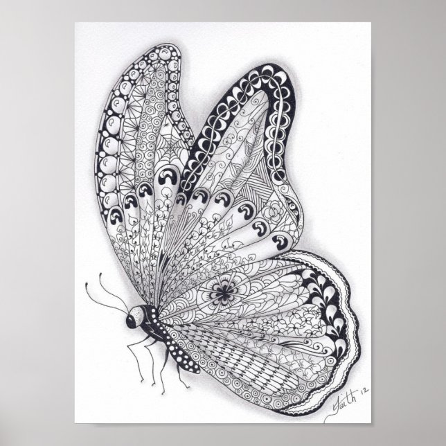 Poster Papillon pleine taille (Devant)