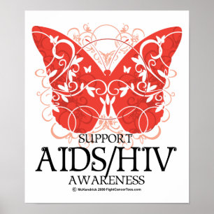 Poster Papillon sida/VIH