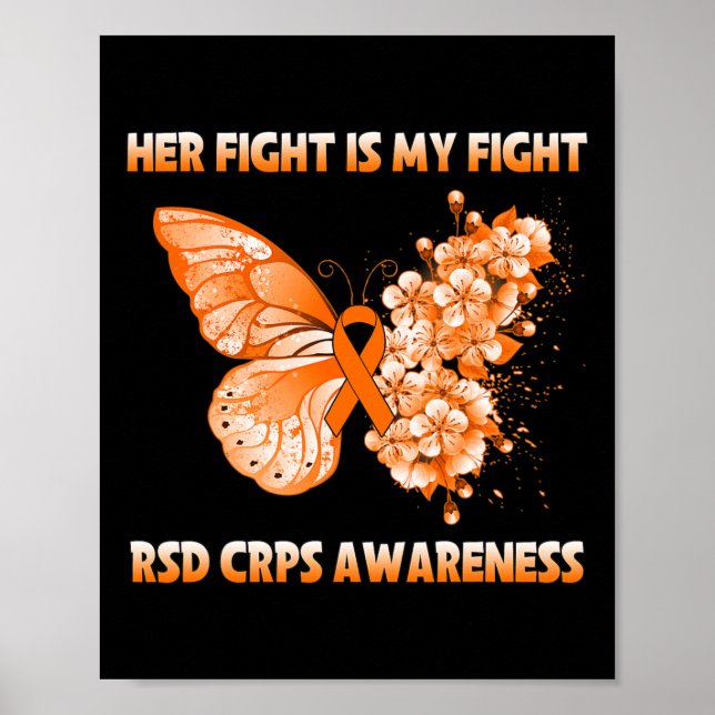 Poster Papillon Son combat est mon combat Rsd Crps sensib (Devant)