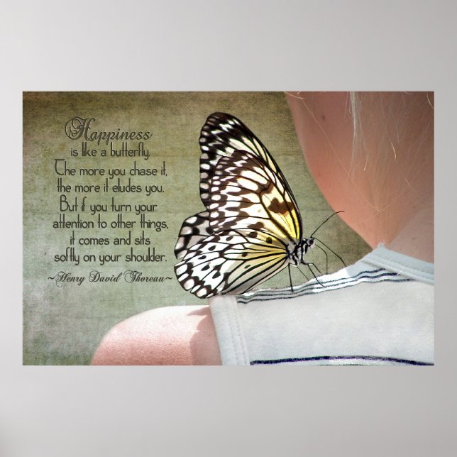 Poster Papillon sur mon épaule (Devant)