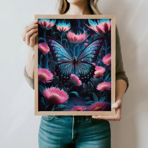 Poster Papillon surréaliste