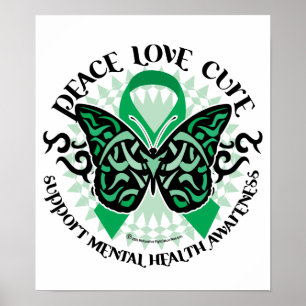 Poster Papillon tribal en santé mentale