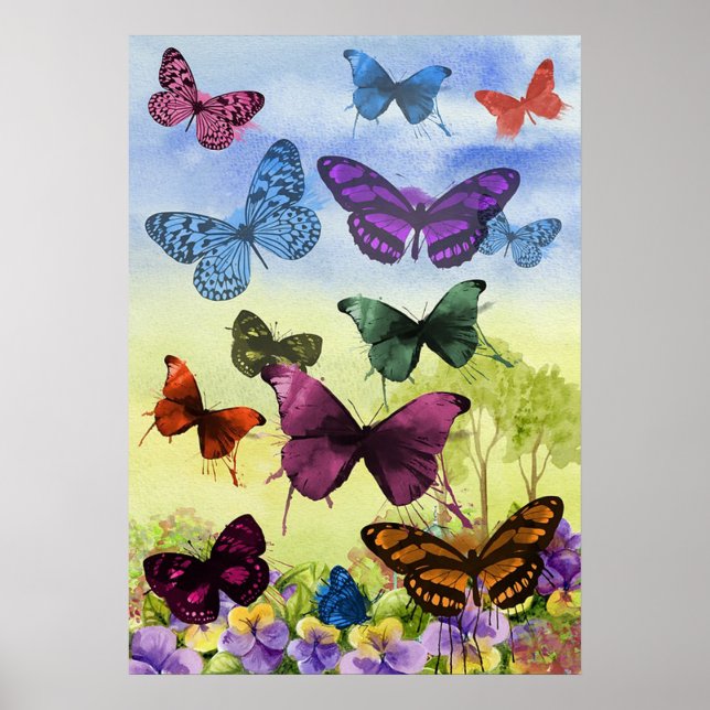 Poster Papillons (Devant)