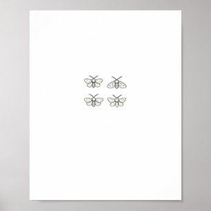 Poster Papillons Cottagecore Classiques