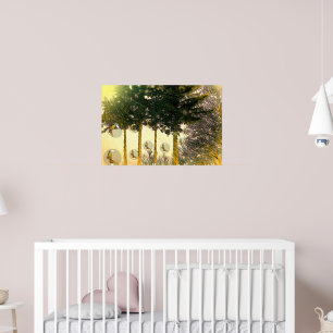 Poster Papillons dans une bulle
