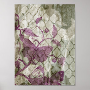 Poster Papillons d'arabesque III