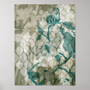 Poster Papillons d'arabesque VI