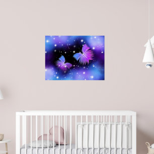 Poster Papillons de l'Imaginaire spatial Cosmique