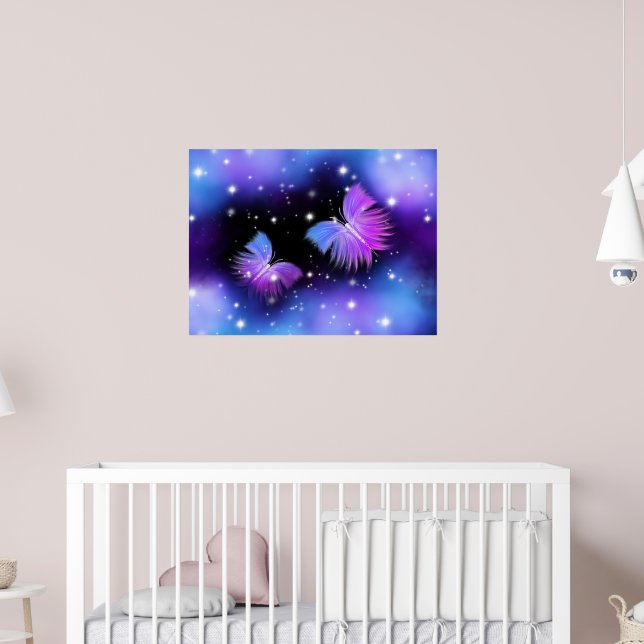 Poster Papillons de l'Imaginaire spatial Cosmique (Pépinière 2)