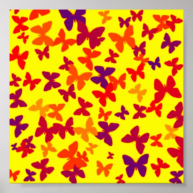 Poster Papillons d'été imprimer (Devant)
