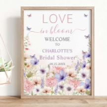 Papillons Fleurs sauvages rose pourpre Amour en fl