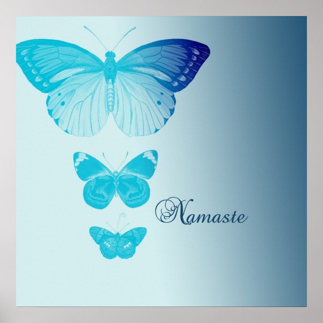 Poster Papillons Namaste (Devant)