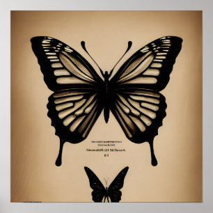 Poster Papillons vintages