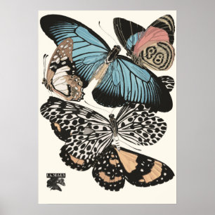 Poster Papillons vintages E.A. Séguy