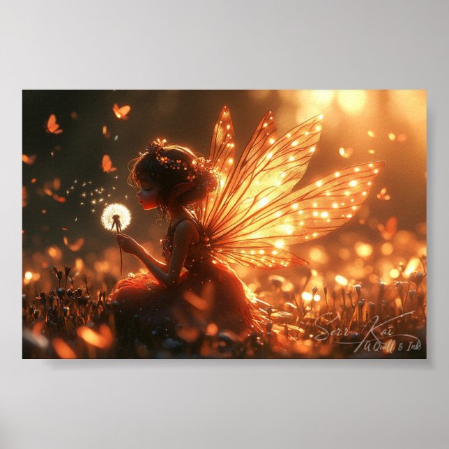Poster Papillons & Voeux Imprimer et télécharger (Devant)