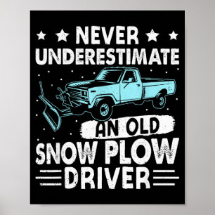 Poster Papy N'estimez jamais un vieux conducteur de chass