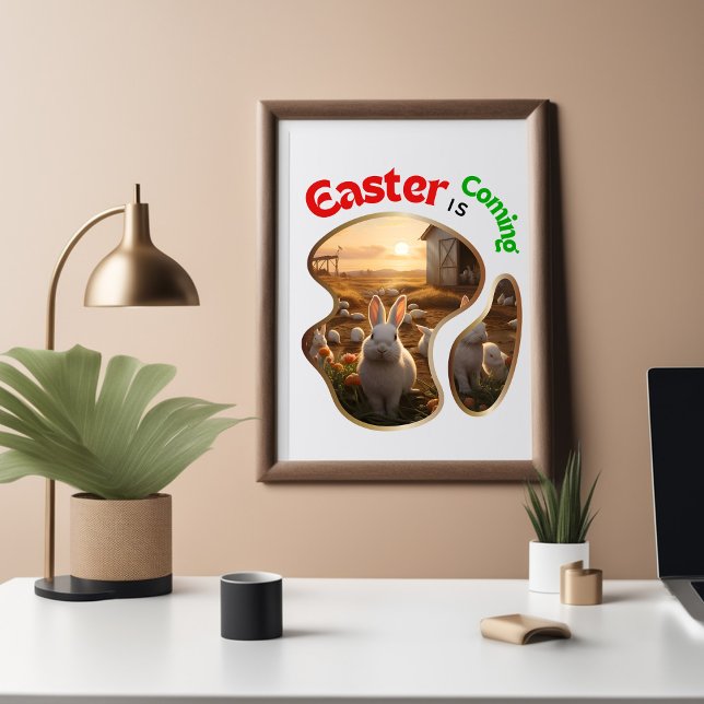 Poster Pâques arrive - Pâques arrive (Créateur téléchargé)