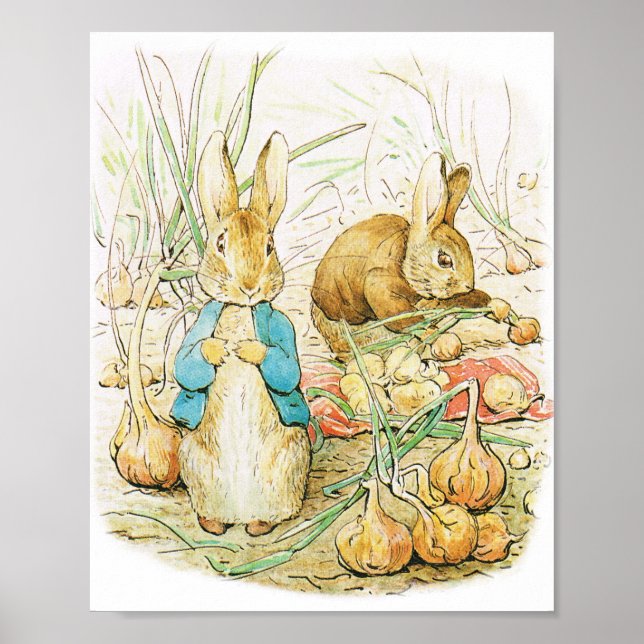 Poster Pâques, BABY SHOWER, POSTE DE RABBIT, NURSERT (Devant)