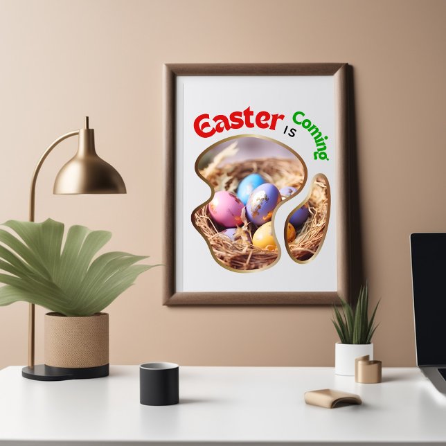 Poster Pâques est à venir - Fleurs (Créateur téléchargé)