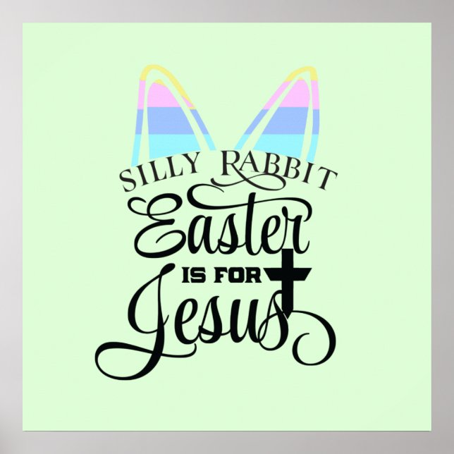 Poster Pâques est pour Jésus (Devant)