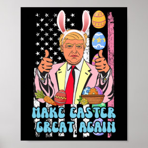 Poster Pâques Grande encore drôle Trump Jour de Pâques Bu