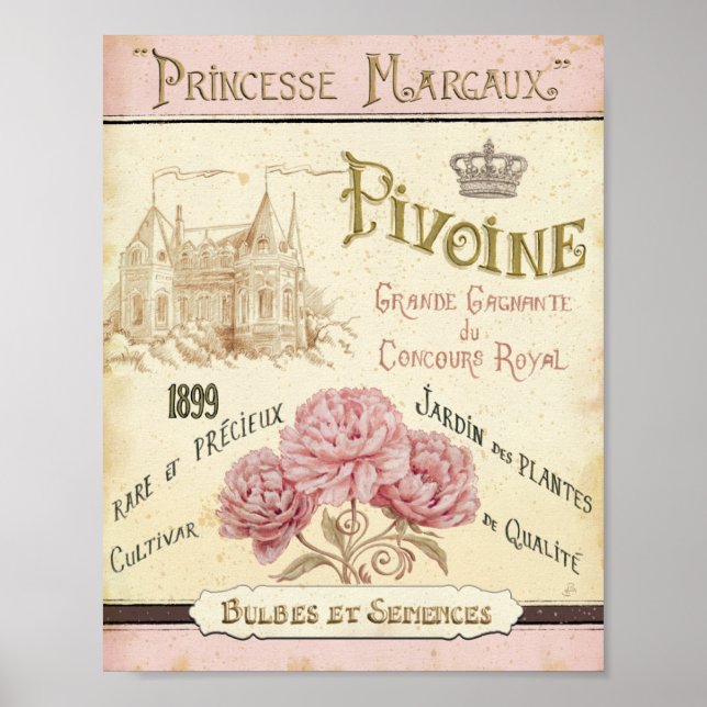 Poster Paquet de semences florales (Devant)