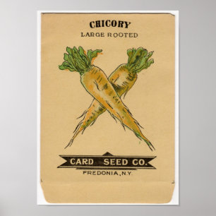 Poster Paquets vintages de graine
