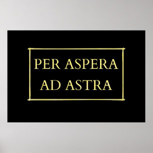 Poster Par aspera ad astra