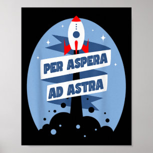 Poster Par Aspera Ad Astra Citations De Philosophie Célèb