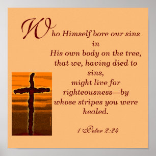 Poster Par les rayures de qui vous avez été guéri