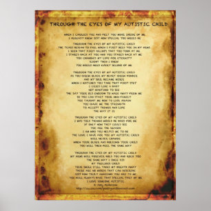 Poster Par les yeux de mon enfant autiste (affiche)