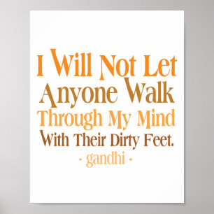 Poster Par ma citation Gandhi d'esprit