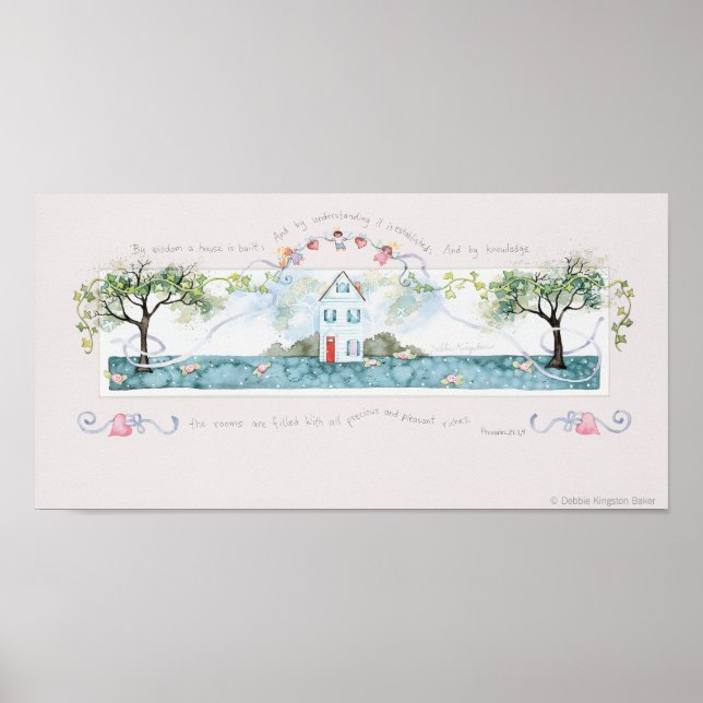 Poster Par Sagesse Une Maison Est Construite (Devant)