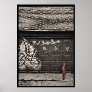 Poster Par Un Fil De Porte Arrière...