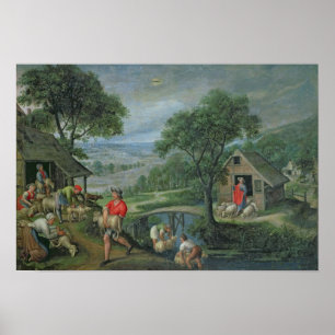 Poster Parabole du bon berger, c.1580-90