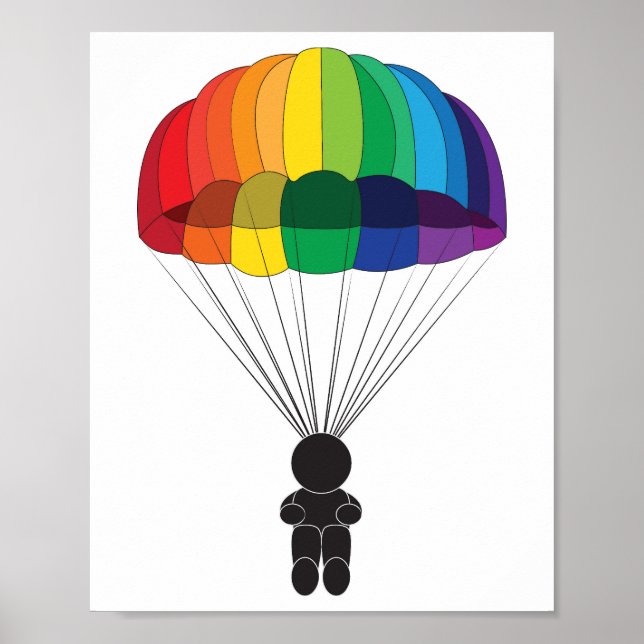 Poster Parachutisme (Devant)