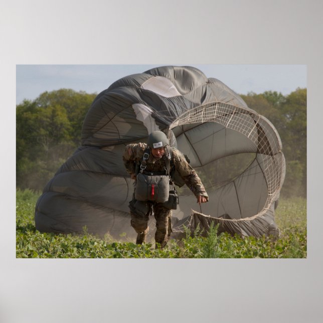 Poster Parachutiste de l'armée (Devant)