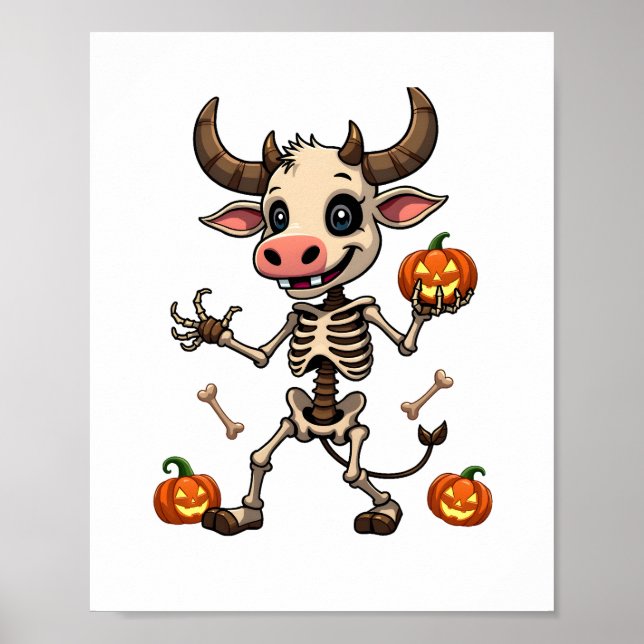 Poster Parade de la vache à squelette (Devant)