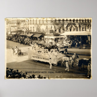 Poster Parade de suffrage pour l'égalité des droits des f