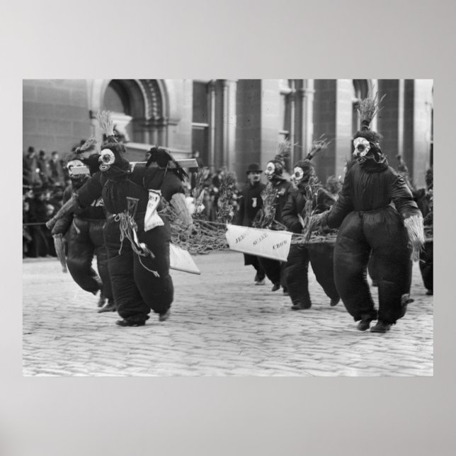 Poster Parade des mommers, Philadelphie, 1909 (Devant)