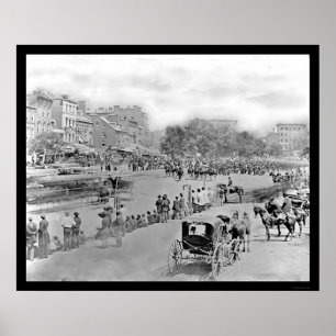 Poster Parade on Pennsylvania Avenue, Washington, DC 1865