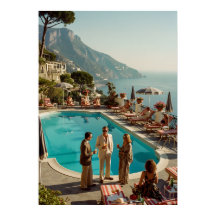 Paradis au bord de la piscine de la côte d'Amalfi 