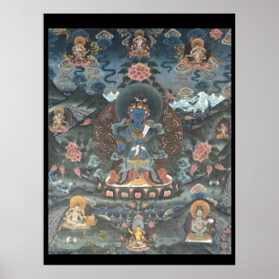 Poster Paradis d'affiche de Thangka de Tibétain