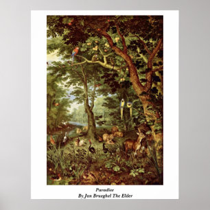 Poster Paradis De Jan Brueghel L'Ancien