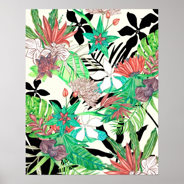 Poster Paradis floral II (Devant)